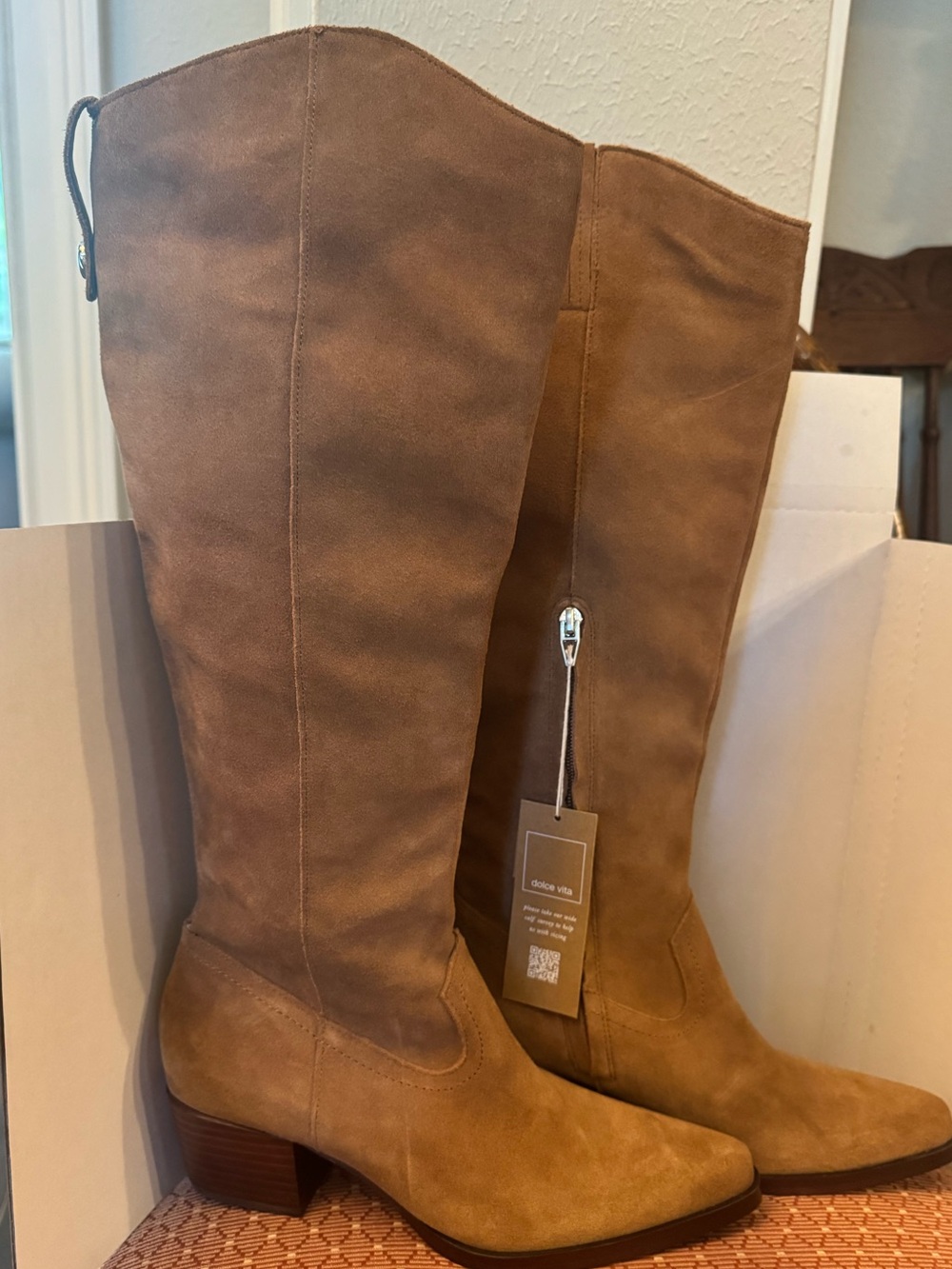 Women's Virona H2O Pull-On Tall Western Boots Water Resistant Dolce Vita NWT